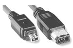 Firewire - IEEE1394a, 6 pin to 4 pin, CFWA64-XX